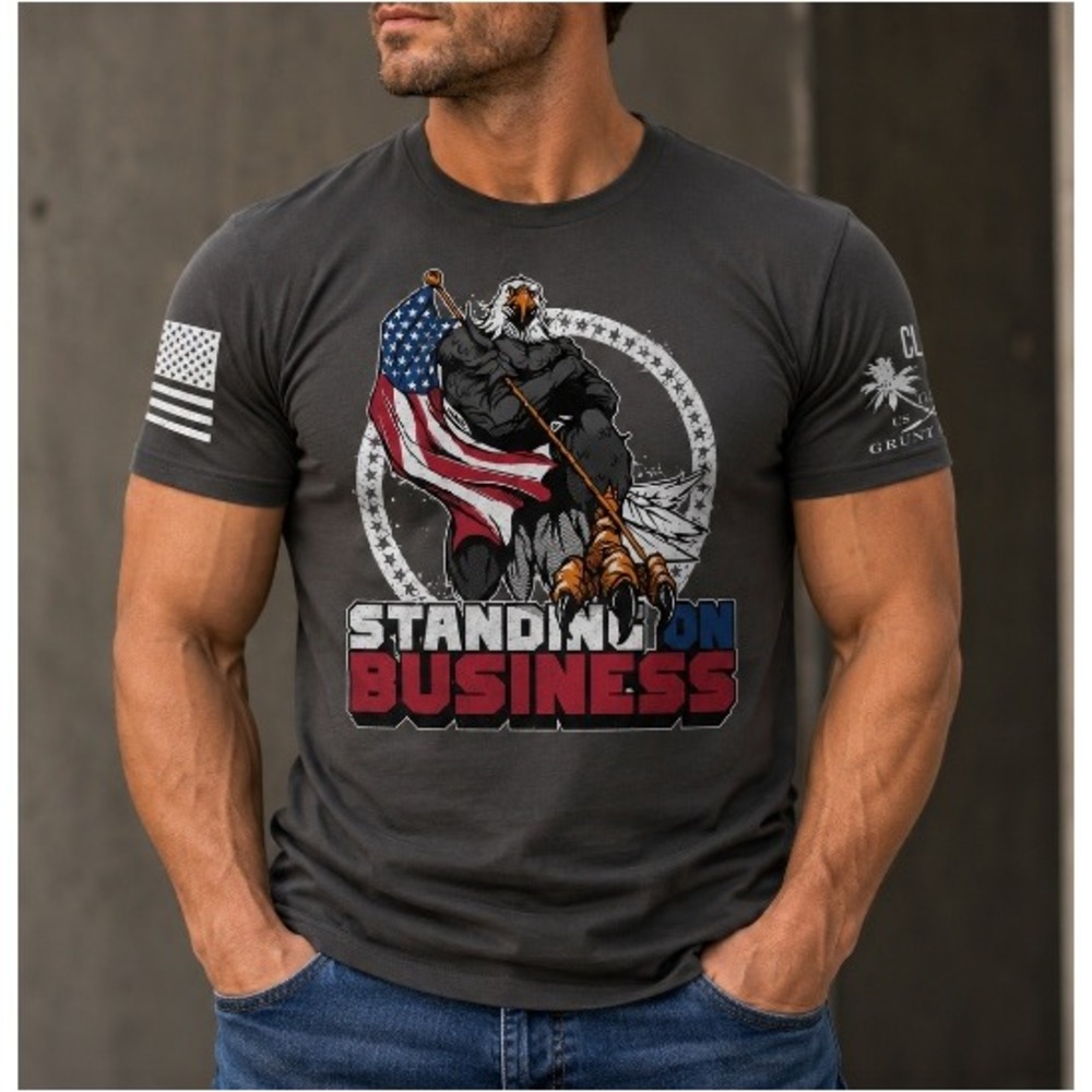 Grunt Style Men's 2025 June Club Stand Tall Stay Savage Graphic Tee Size M NWT‎